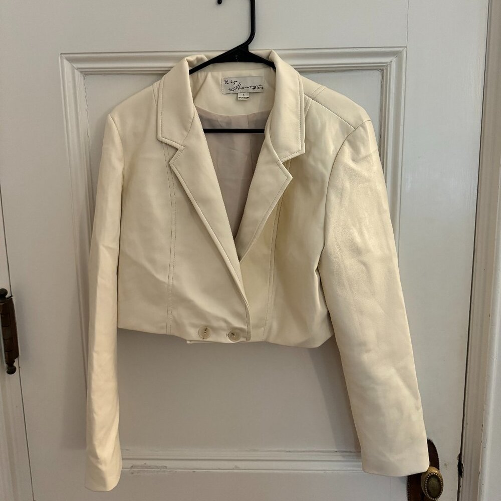 Vintage Havana Blazer, off-white color, size large